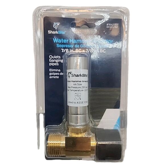 SharkBite Water Hammer Arrestor 7/8" BC 7/8" BC [wall 1] - Picture 1 of 13